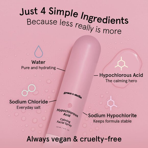 Hypochlorous Acid Spray for Face - Acne Spray - Gentle Face Mist to Calm Redness - Picture 2 of 6